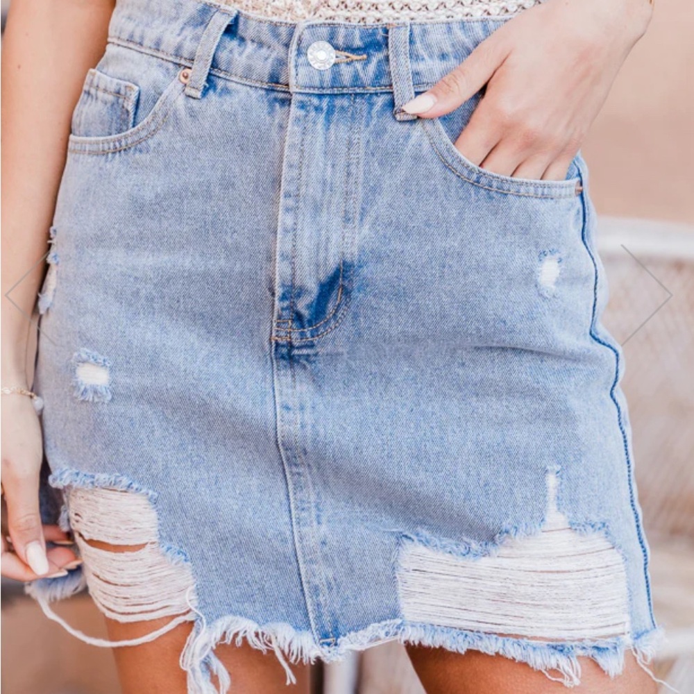 Top Shop Denim Skirt I size: 6